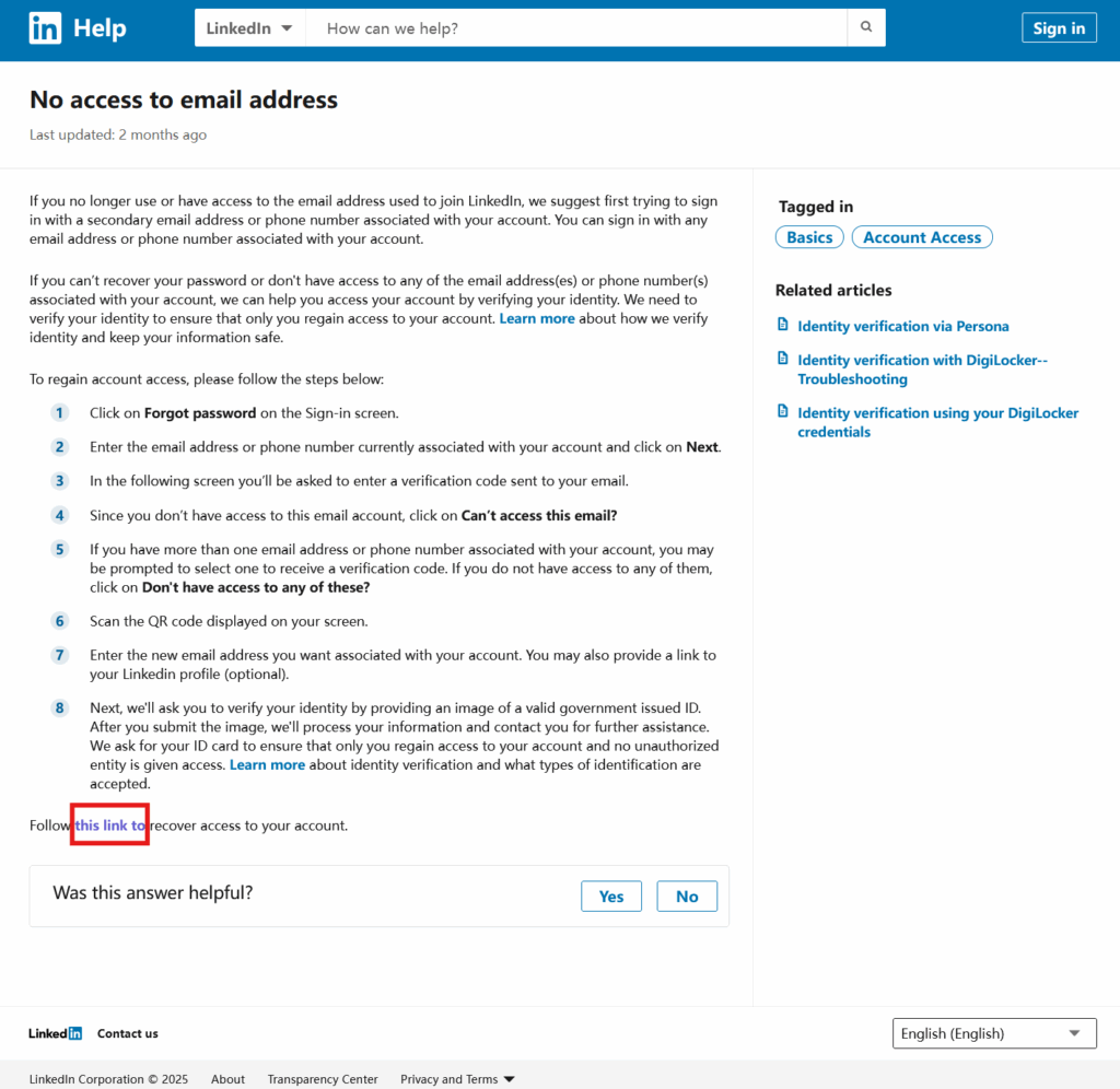 2025年最全最新的领英解封(Linkedin Recover)方法总结(持续更新,2025年5月27日更新) 1 image